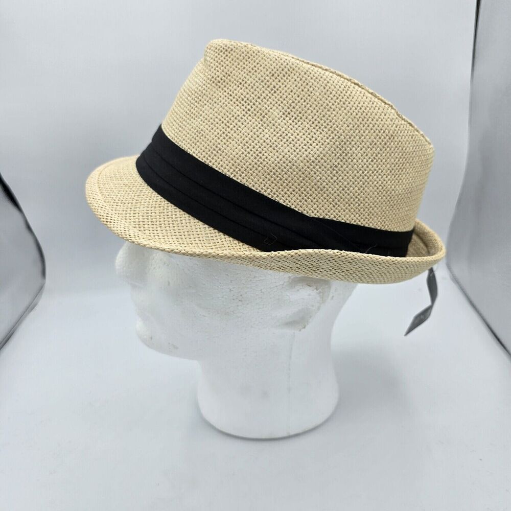 Men’s Milani Hat Designed in Italy 100% Straw Fedora Hat Size L/xl - Picture 3 of 7